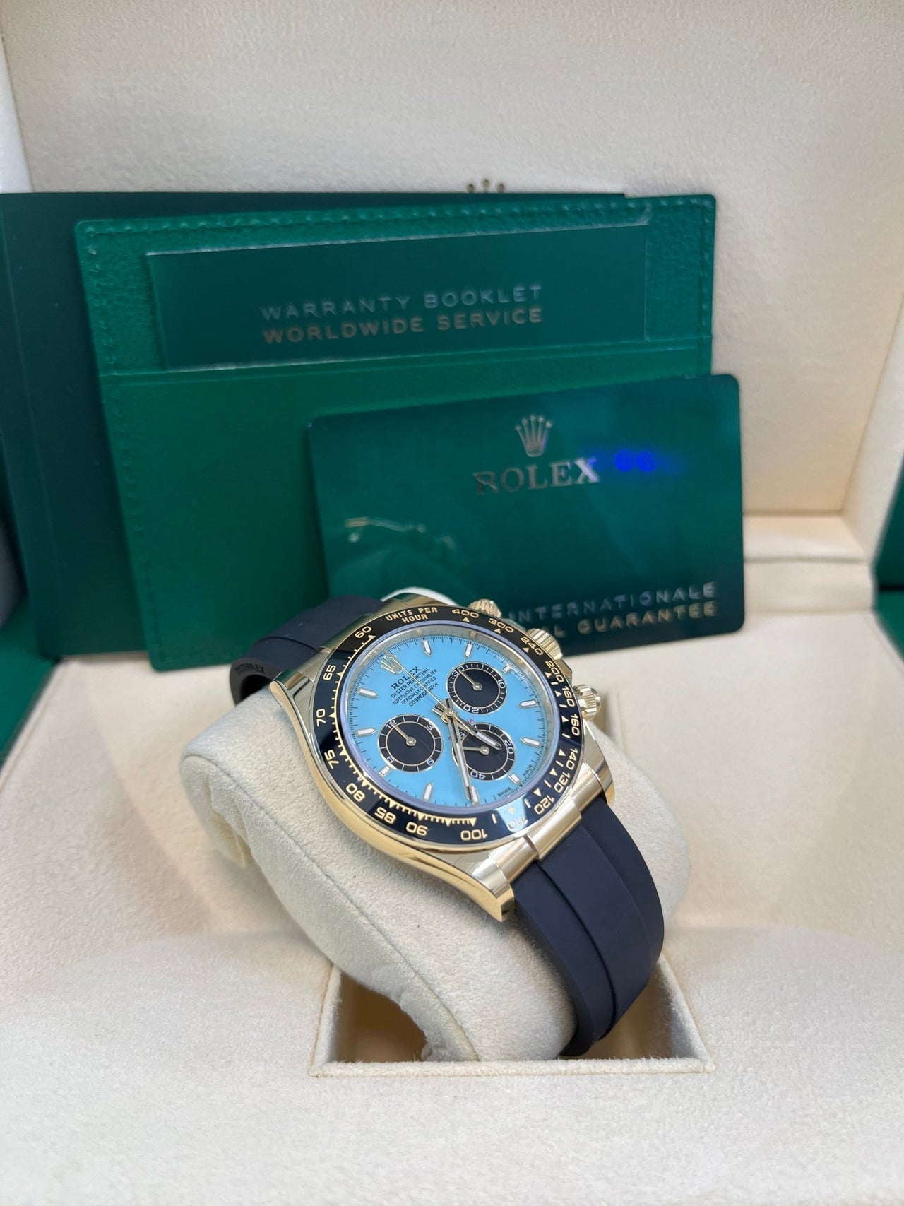 ROLEX DAYTONA OYSTERFLEX YELLOW GOLD TIFFANY DIAL 2025