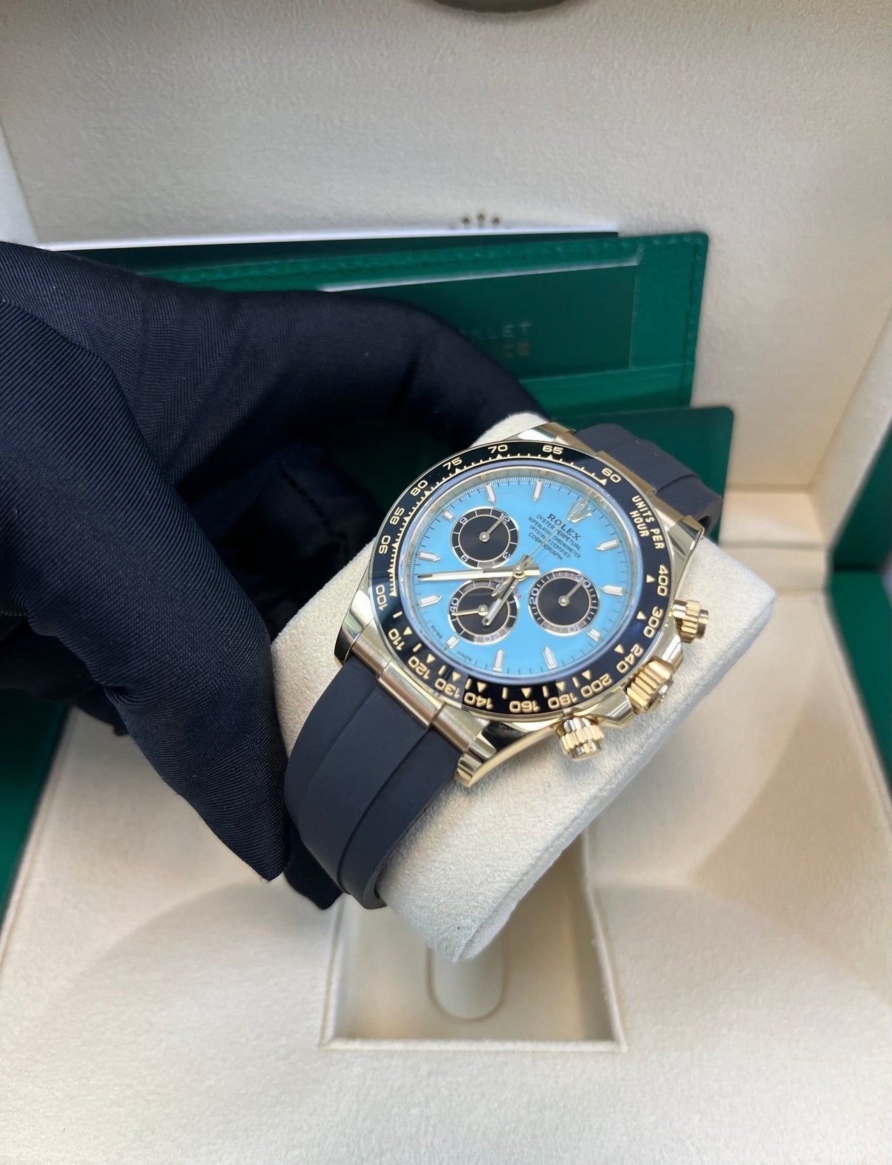 ROLEX DAYTONA OYSTERFLEX YELLOW GOLD TIFFANY DIAL 2025