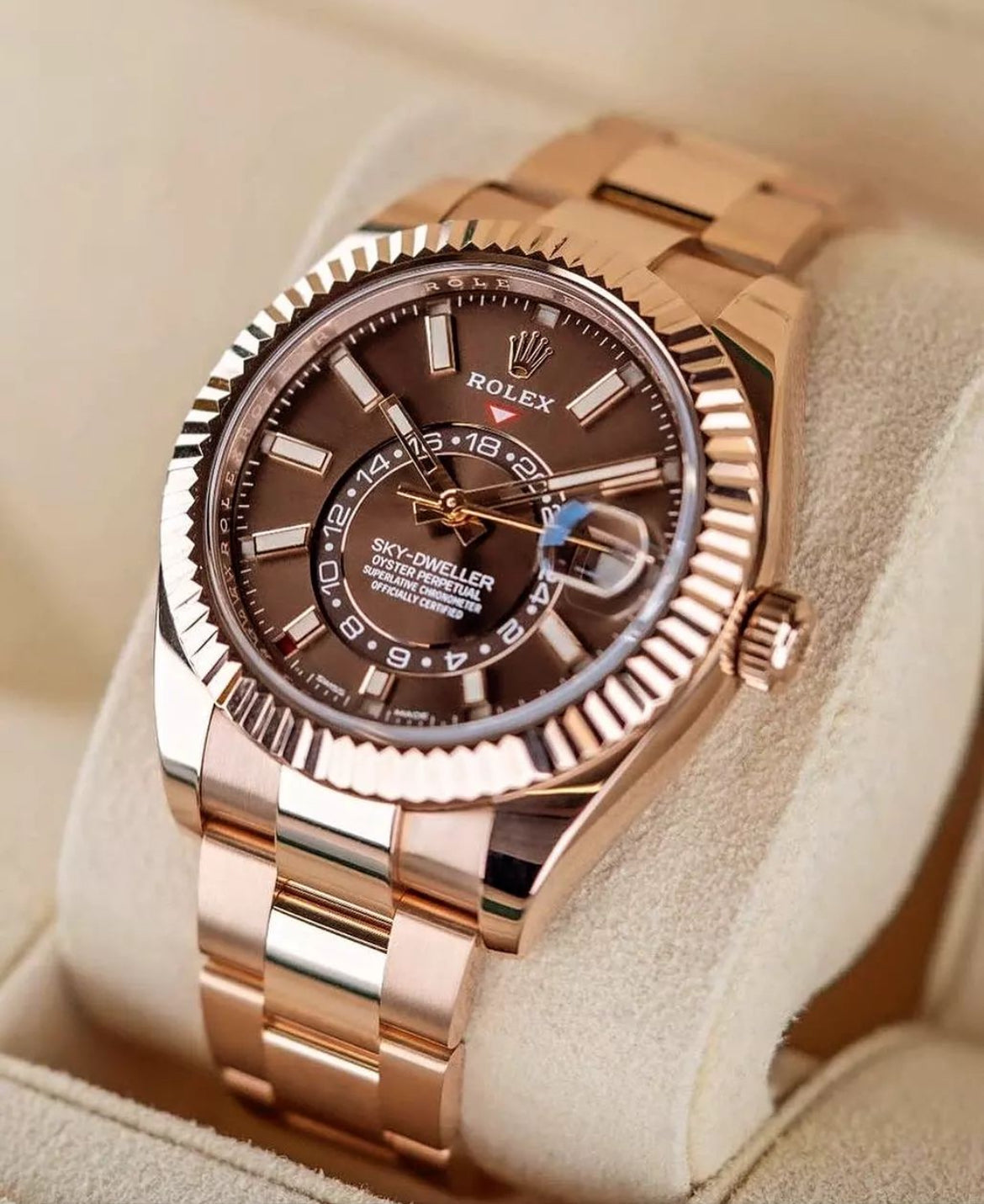 ROLEX SKY-DWELLER CHOCOLATE