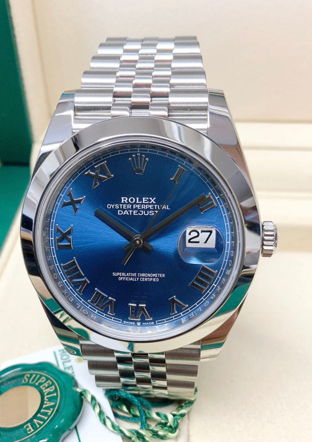 ROLEX DATEJUST JUBILÈE BLUE ROMAN