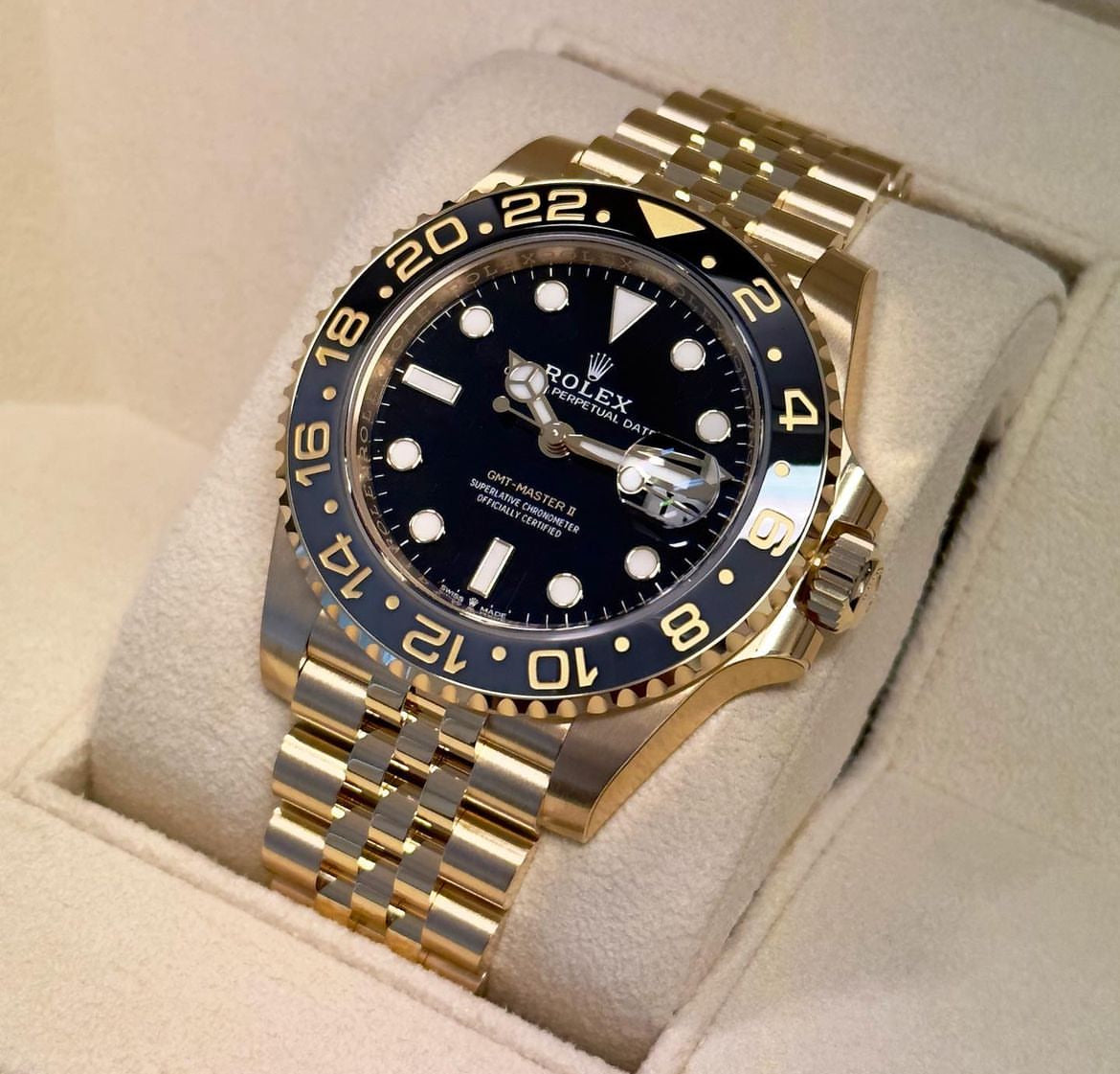 ROLEX GMT MASTER II JUBILEE GOLD