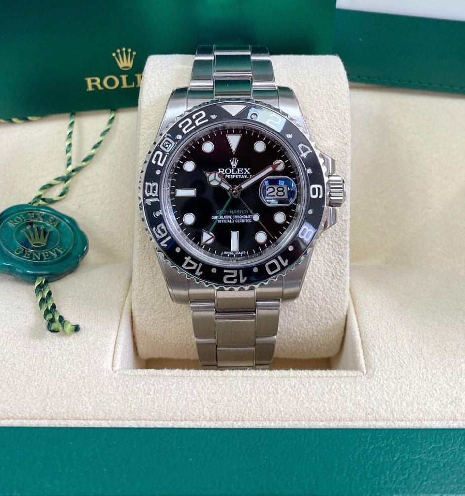 ROLEX GMT MASTER II BLACK DIAL