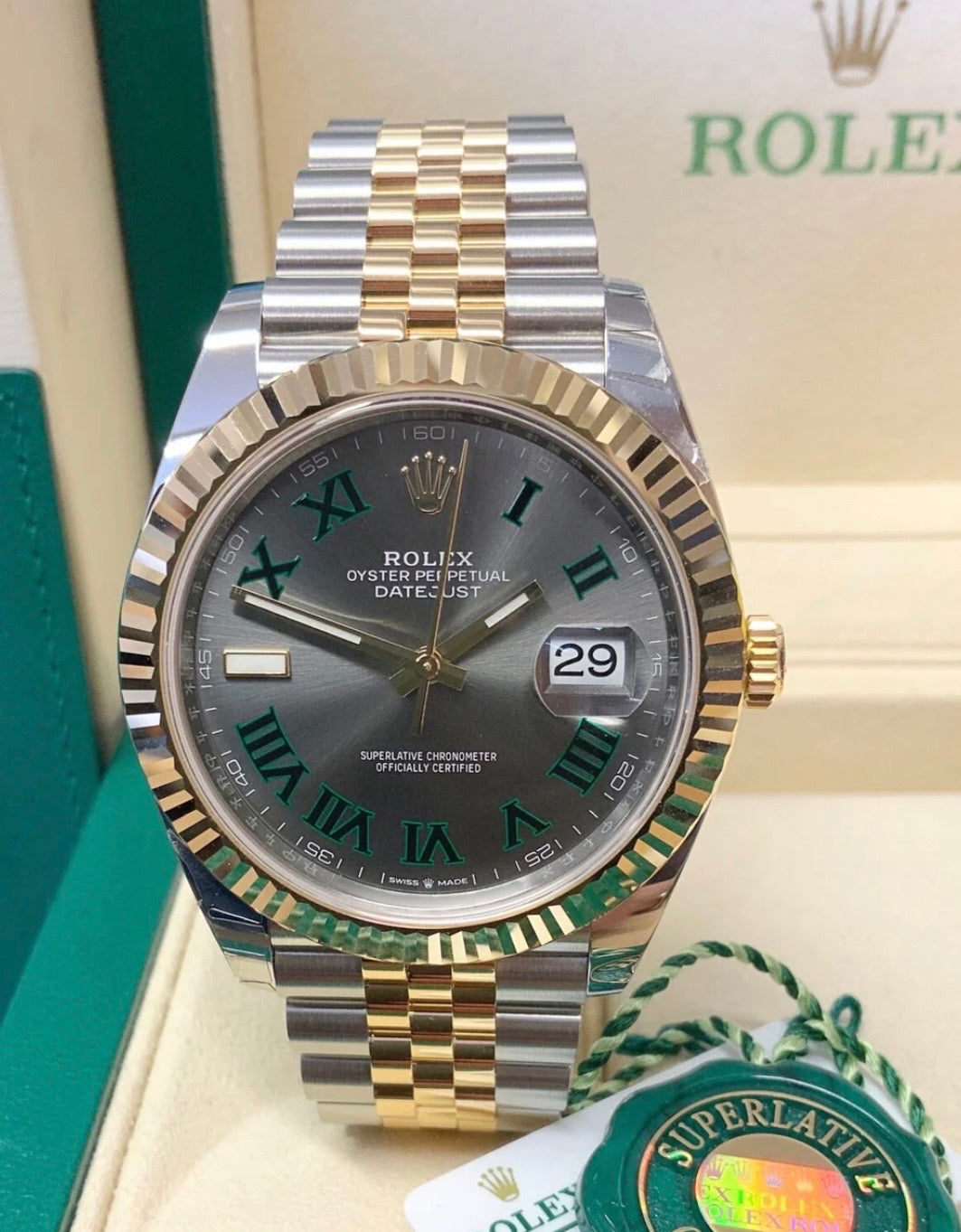 ROLEX DATEJUST JUBILÈE WIMBLEDON BICOLOR