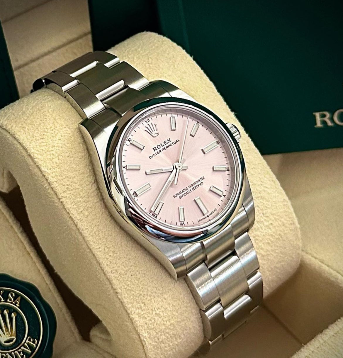 ROLEX OYSTER PERPETUAL PINK