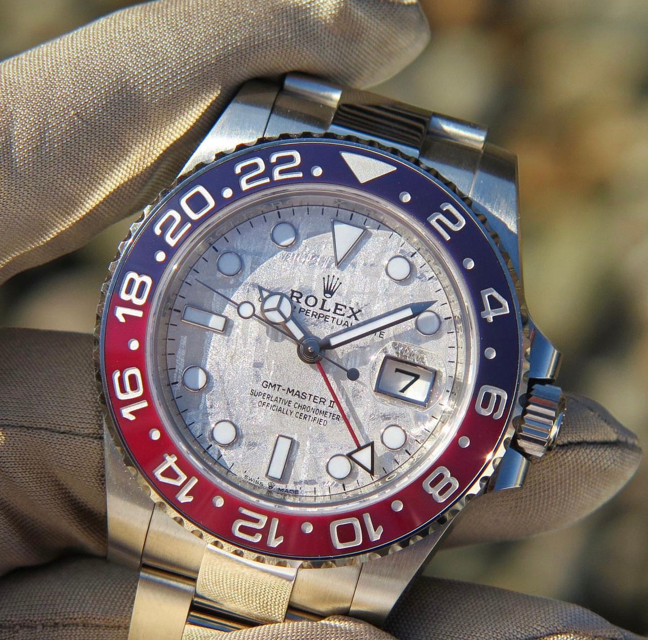 ROLEX GMT MASTER II PEPSI METEORITE