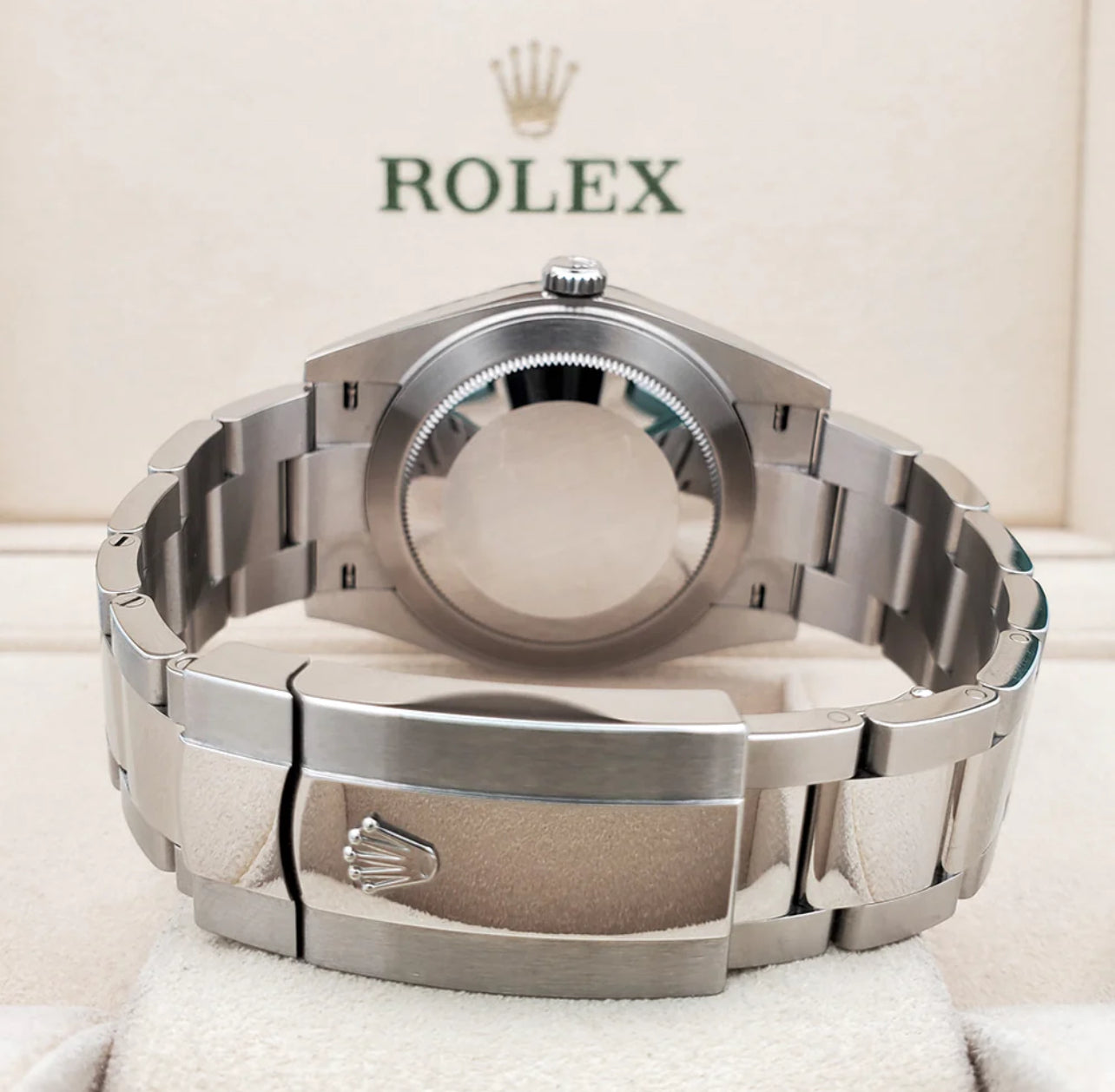 ROLEX DATEJUST SILVER WHITE GOLD FLUTED BEZEL 2023