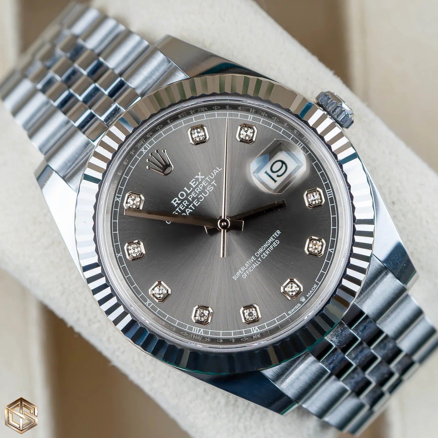 ROLEX DATEJUST JUBILÉE GREY DIAMOND