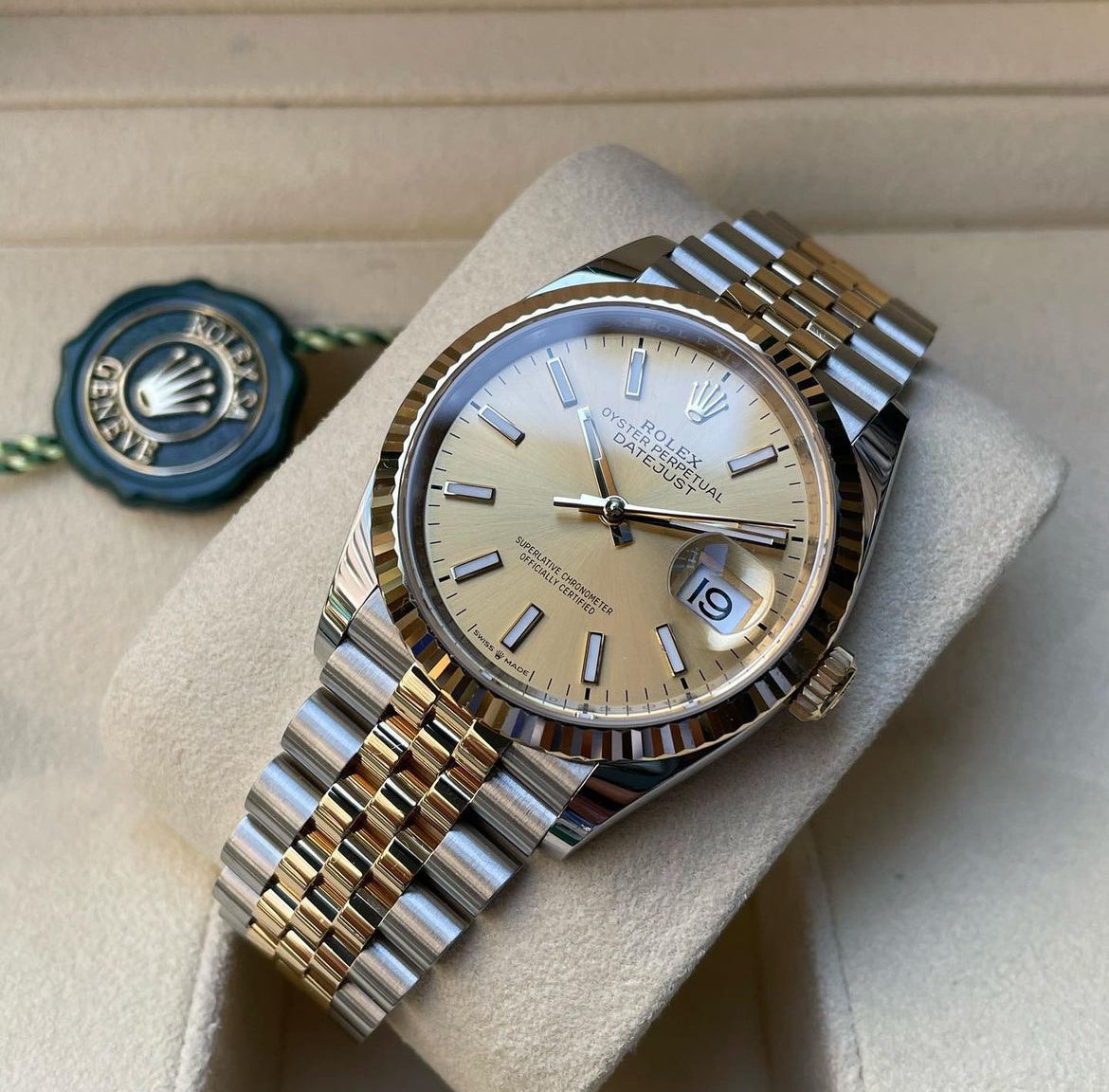 ROLEX DATEJUST JUBILEE CHAMPAGNE