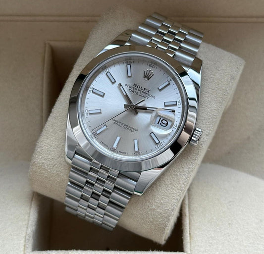 ROLEX DATEJUST JUBILEE SILVER DIAL