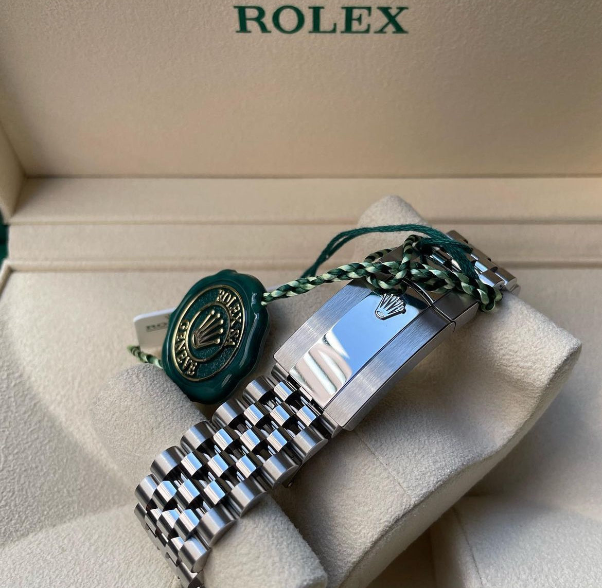 ROLEX DATEJUST JUBILEE SILVER DIAL ROMAN