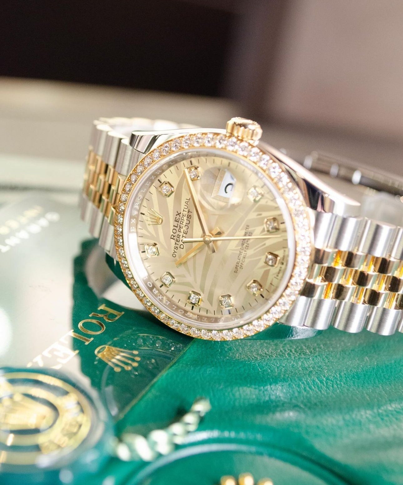 ROLEX DATEJUST JUBILEE BEZEL DIAMOND