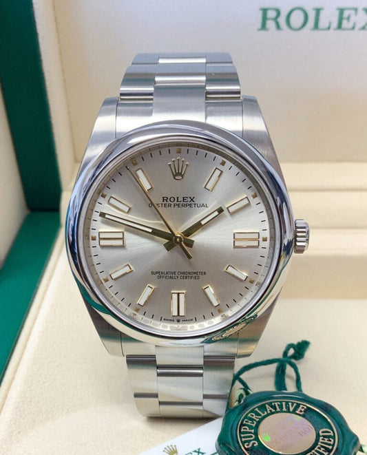 ROLEX OYSTER PERPETUAL SILVER DIAL