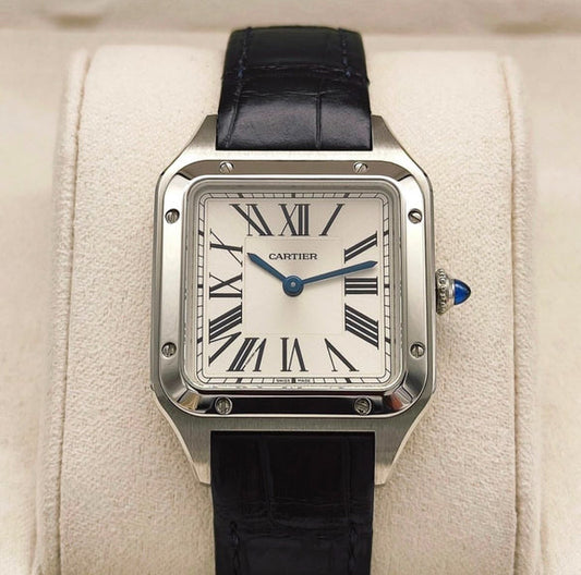 CARTIER SANTOS DUMONT BLACK IN PELLE