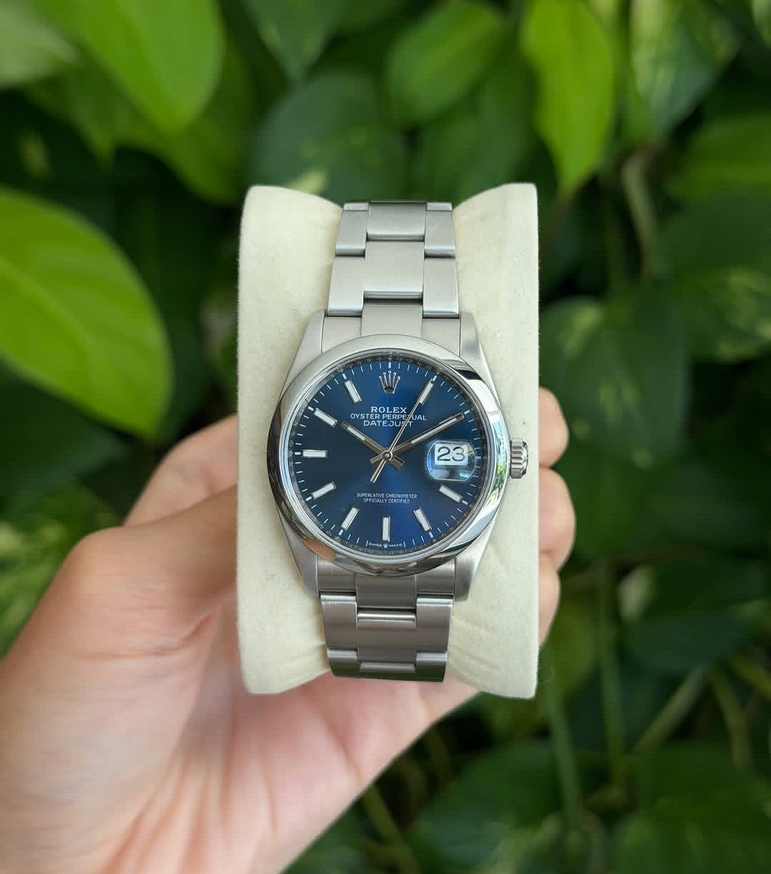 ROLEX OYSTER PERPETUAL BLUE DIAL