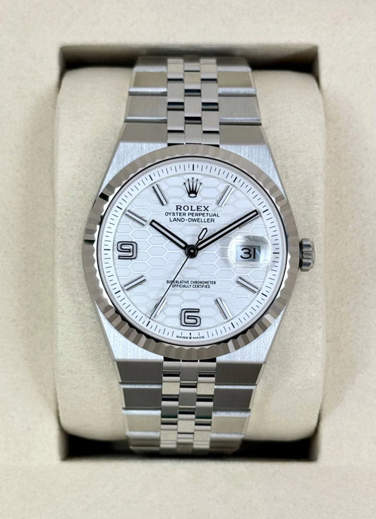 ROLEX LAND-DWELLER SILVER DIAL '25