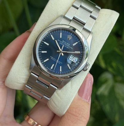 ROLEX OYSTER PERPETUAL BLUE DIAL