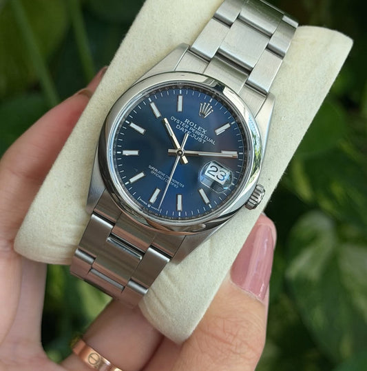 ROLEX OYSTER PERPETUAL BLUE DIAL